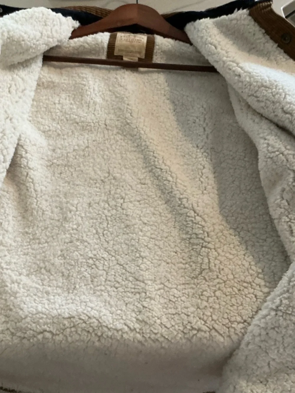 Telluride Clothing Company Corduroy Shacket with Sherpa Lining Sz XL - Picture 5 of 10